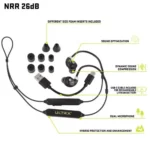The Allen Company Inc. Allen ULTRX Bionic Fuse Bluetooth Around the Neck Electronic Ear Buds 26dB Black - alternate view 2