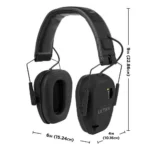 The Allen Company Inc. Allen ULTRX Bionic Electronic Earmuff 22dB Midnight Grey - alternate view 2