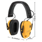 The Allen Company Inc. Allen ULTRX Bionic Electronic Ear Muffs 22dB Yellow - alternate view 2