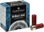 Federal Cartridge Co. Federal Game-Shok Upland Game Hi Brass Load Shotshells 12ga 2-3/4" 1-1/4 oz 1330 fps #4 25/ct