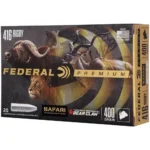 Federal Cartridge Co. Federal Premium Cape-Shok Rifle Ammunition .416 Rigby 400 gr TBBC 2300 fps - 20/ct - alternate view 2