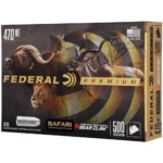 Federal Cartridge Co. Federal Premium Cape-Shok Rifle Ammunition .470 Nitro 500 gr TBBC 2150 fps - 20/ct - alternate view 2