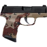 Sig Sauer P365 Custom "Chocolate Chip Hydro Dip Frame" Handgun 9mm Luger 10rd Magazines 3.1" Barrel Black Slide - alternate