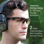 Westchester Protective Gear DBA PIP Global Safety Howard Leight UVEX Acadia Shooting Glasses Black with Clear Lens
