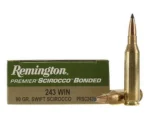 Remington Arms Co. Inc. Remington Premier Scirocco Rifle Ammunition 243 Win 90 gr PT 3120 fps 20/ct - alternate view 2