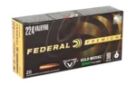 Federal Cartridge Co. Federal Premium Gold Medal Sierra Matchking Ammunition .224 Valkyrie 90 gr 2700 fps BTHP 20/ct
