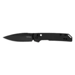 Kershaw Knives Kershaw Mini Iridium Folding Knife 3" Spear Point Blade Black - alternate view 2