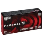 Federal Cartridge Co. Federal American Eagle Handgun Ammunition .40 S&W 155 gr FMJ 1160 fps 1000/ct - alternate view 2