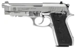 Taurus International Inc. Taurus 92 Handgun 9mm Luger 17rd Magazine 5" Barrel High polish Stainless Slide/ Black Grip