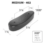 Kick Eez Products KICK-EEZ Trap Recoil Pad 2" x 5-5/8" x 1-1/8" Black - alternate view 2