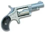 North American Arms NAA 22LLR Mini Revolver Handgun .22 LR 5rd Capacity 1.63" Barrel Silver with Wood Grip - alternate view 2