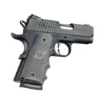 Hogue Inc. Hogue 1911 Officer Rubber Handgun Grips with Finger Grooves Slate Grey - alternate view 2