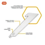 Outdoor Edge 2-1/2" Utility Blade Pack Stainless 6/ct - alternate view 2