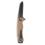 Outdoor Edge Razor XD1 Replaceable Blade Folding Knife 3" Sheepsfoot Blade Tan Scale - alternate view 2
