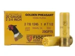Fiocchi Ammunition GOLDEN PHEASANT NP 20ga 2 3/4" 1oz #7.5 1245fps 25RD - alternate view 2