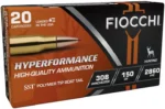 Fiocchi Ammunition Fiocchi Hyperformance Hunt Rifle Ammunition .308 Win 150 gr SST 2860 fps 20/ct - alternate view 2