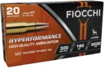 Fiocchi Ammunition Fiocchi Hyperformance Hunt Rifle Ammunition .300 Win Mag 180 gr SST 3000 fps 20/ct - alternate view 2