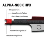 Tenpoint Crossbow Technologies Tenpoint CenterPunch HPX Carbon Arrows 20'' w/ Alpha-Nock HPX .001'' - alternate view 2