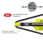Tenpoint Crossbow Technologies TenPoint Pro Elite 400 Carbon Arrows 20" w/ Alpha-Nock HP .003" 3/pk - alternate view 2