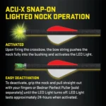 Tenpoint Crossbow Technologies TenPoint ACU-X Lighted Carbon Arrows for Rail-less Forward Draw Crossbows 20" .001" 3/ct