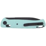 Columbia River Knife & Tool CRKT Counterpart Folding Knife 3-2/5" Drop Point Blade Black Aqua - alternate view 2