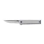 Columbia River Knife & Tool CRKT CEO Microflipper Folding Knife 2-3/8" Drop Point Blade Silver and Blue - alternate view 2