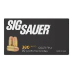 Sig Sauer Sig Elite Performance Handgun Ammunition .380 ACP 100 gr FMJ 910 fps 50/ct - alternate view 2