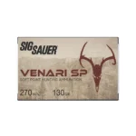 Sig Sauer Venari SP Rifle Ammunition .270 Win 130gr SP 2846 fps 20/ct - alternate view 2