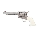 Taylor's & Company Firearms Taylors & Company 1873 Outlaw Legacy Handgun .45 Colt 6rd Capacity 5.5" Barrel Engraved Nickel