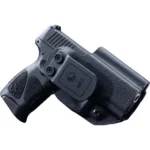 Mission First Tactical Leather Hybrid IWB/OWB Holster for Taurus PT111/G2/G2C/G2S/G3c Black Ambi - alternate view 2