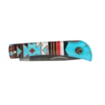 Rock Ridge Outdoors ABKT Roper Tumble Weed Sunset Series II Folding Knife 3" Drop Point Blade - alternate view 2