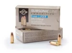 TRZ Trading Inc. PPU Subsonic Handgun Ammunition 9mm Luger FMJ 158 gr 950 fps 50/ct - alternate view 2