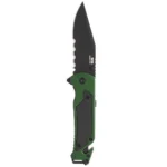 Sog Specialty Knives Inc. SOG Knives Escape 2.0 Folding Knife 3-2/5" Semi Serrated Clip Point Blade OD Green - alternate view