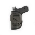 Tagua Gun Leather Tagua Leather Ecoleather Weightless 4 in 1 Open Top Holster for Most 9mm Luger/.40/.45 Black RH - alternate