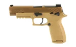 Sig Sauer P320-M17 Handgun 9mm Luger 10rd Magazine 4.7" Barrel Coyote Tan MA Compliant - alternate view 2