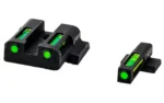 North Pass Ltd. Hiviz HIVIZ LiteWave H3 sight Green LitePipe/White front ring fits S&W Shield models - alternate view 2