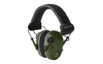 Radians Inc. Radians Quad Mic Electronic Earmuff 3.5mm Stereo Jack 24NRR Military Green/Black - alternate view 2