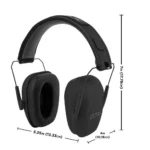 The Allen Company Inc. Allen ULTRX Shield Passive Earmuff 23dB Midnight Grey - alternate view 2