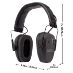 The Allen Company Inc. Allen ULTRX Bionic Bluetooth Earmuff 22dB Midnight Grey - alternate view 2