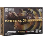 Federal Cartridge Co. Federal Premium Cape-Shok Rifle Ammunition .375 H&H 300 gr TBBC 2400 fps - 20/ct - alternate view 2
