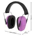 The Allen Company Inc. Allen ULTRX Shield Passive Ear Muffs 23dB Plum - alternate view 2