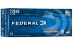 Federal Cartridge Co. Federal Power-Shok Rifle Ammunition .223 Rem 64 gr SP 3050 fps 20/ct - alternate view 2