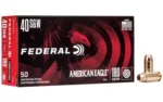 Federal Cartridge Co. American Eagle Handgun Ammunition .40 S&W 180 gr FMJ 1000 fps 50/ct - alternate view 2