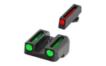 Truglo Fiber-Optic Sights Fit Glock Slimline Models 42/43/43x/48 Front Red/Rear Green - alternate view 2