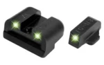 Truglo Tritium Sights Fit Springfield XD XDM (excluding 5.25" Comp Series) and XDS - Front Green/Rear Green - alternate view