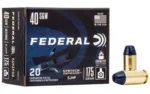 Federal FED SYN DEF 40S&W 175GR SJHP 20/200 - alternate view 2