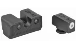 Truglo Tritium Pro Night Sights for Glock 17 / 17L 19 22 23 24 26 27 33 34 35 38 39 Front Outline White Rear Green
