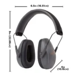 The Allen Company Inc. Allen ULTRX Slim Profile Passive Ear Muffs 23dB Grey - alternate view 2
