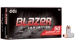 CCI Blazer Aluminum Handgun Ammunition .40 S&W 165 gr FMJ 1100 fps 50/ct - alternate view 2