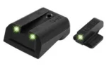 Truglo Tritium Britesite Night Sights Fits Kimber 1911 models with FIXED REAR SIGHT - Front Green/Rear Green - alternate view